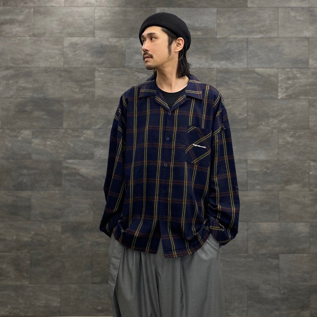 PLAID ROLL UP SHIRT #NAVY [SS23-S04]