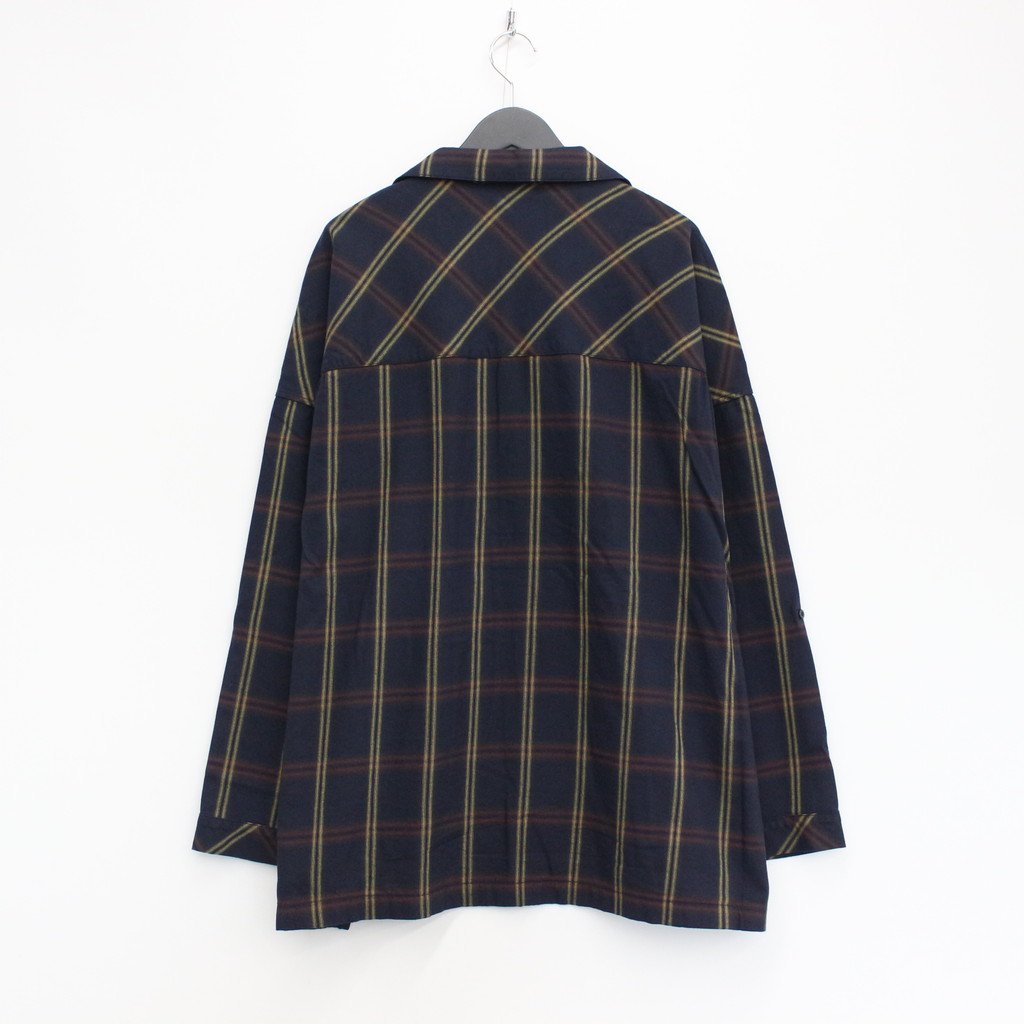 PLAID ROLL UP SHIRT #NAVY [SS23-S04]