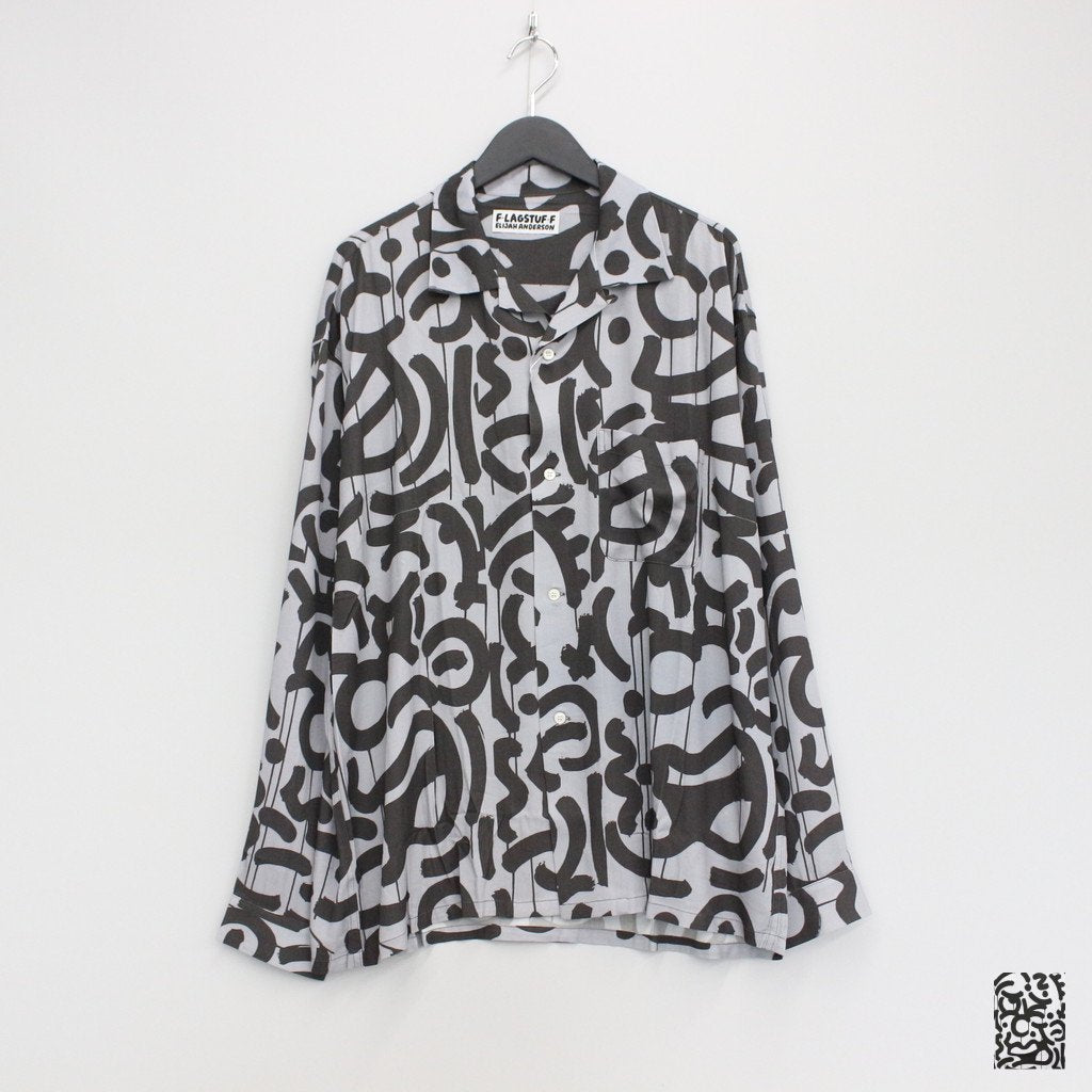 OPEN COLOR L/S SHIRT #GRAYXBLACK [23SS-FS-ELIGAH-02/FS1062]