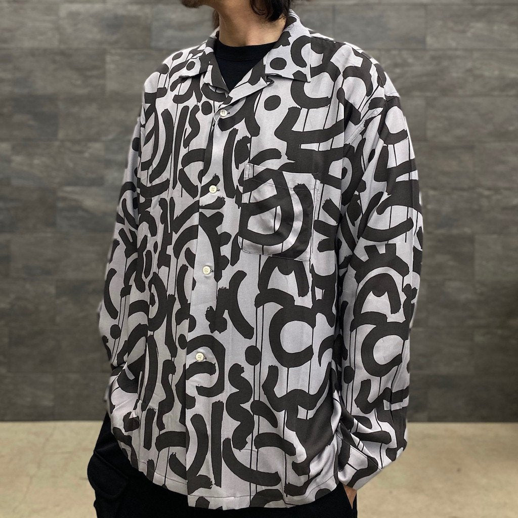 OPEN COLOR L/S SHIRT #GRAYXBLACK [23SS-FS-ELIGAH-02/FS1062]