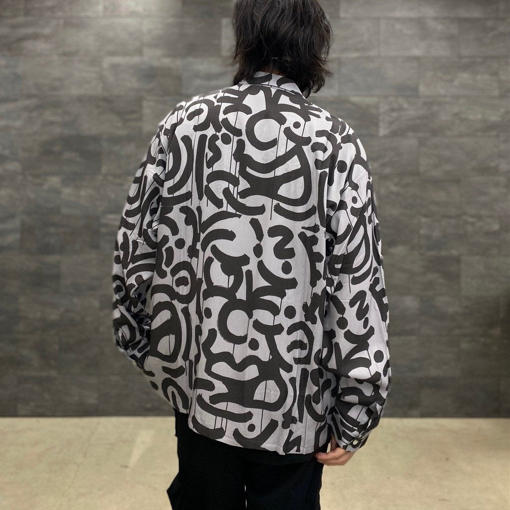 OPEN COLOR L/S SHIRT #GRAYXBLACK [23SS-FS-ELIGAH-02/FS1062]