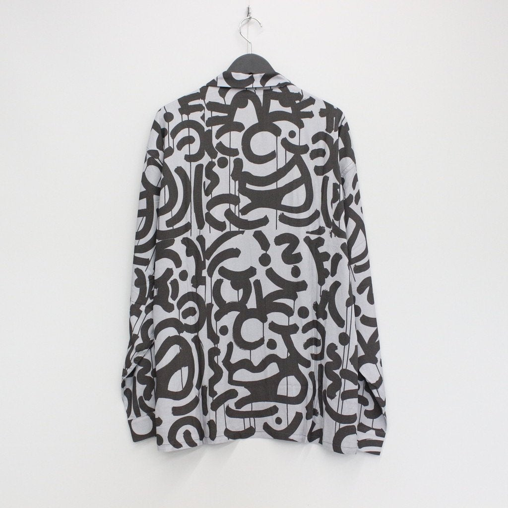 OPEN COLOR L/S SHIRT #GRAYXBLACK [23SS-FS-ELIGAH-02/FS1062]