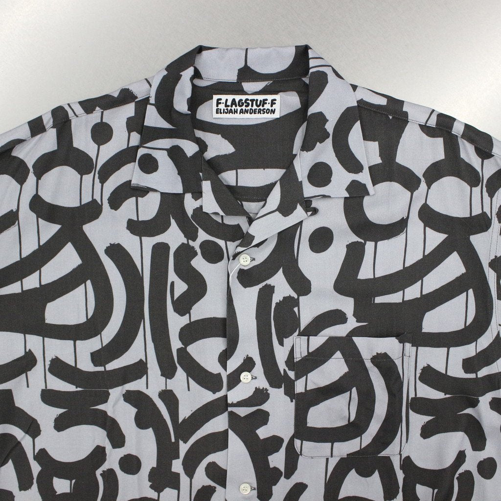 OPEN COLOR L/S SHIRT #GRAYXBLACK [23SS-FS-ELIGAH-02/FS1062]