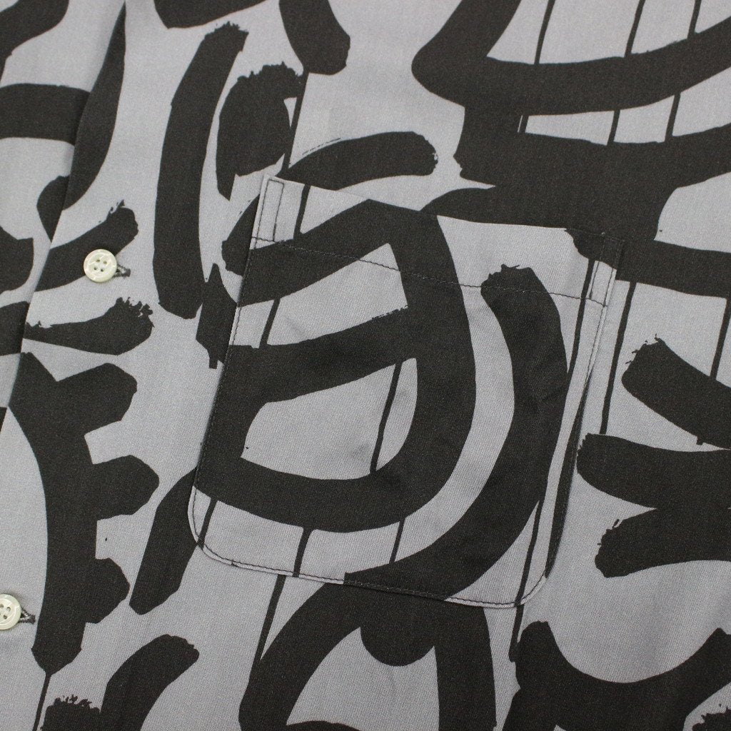 OPEN COLOR L/S SHIRT #GRAYXBLACK [23SS-FS-ELIGAH-02/FS1062]