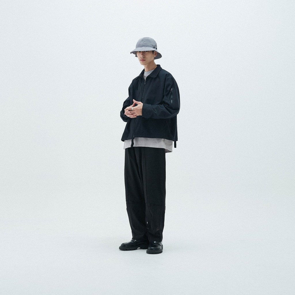 「KM-01」 REGULAR-FIT TAILORED TROUSERS #BLACK [GOOPI-23SS-FEB-02]