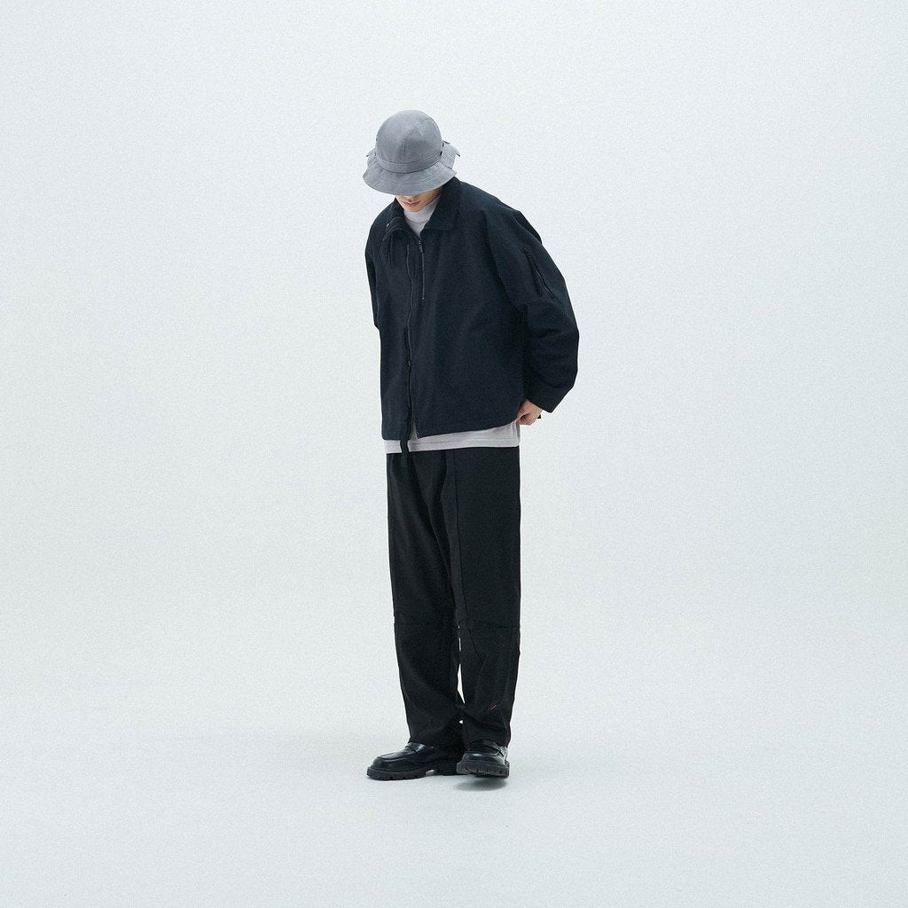 「KM-01」 REGULAR-FIT TAILORED TROUSERS #BLACK [GOOPI-23SS-FEB-02]