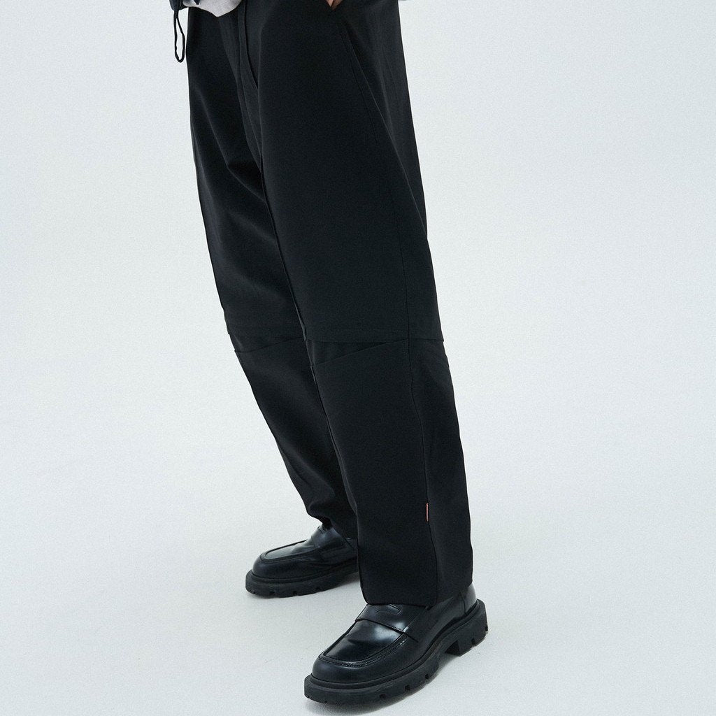 「KM-01」 REGULAR-FIT TAILORED TROUSERS #BLACK [GOOPI-23SS-FEB-02]