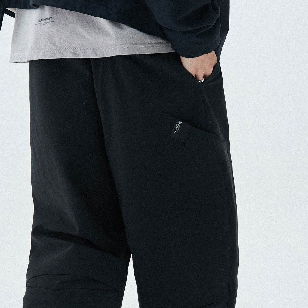「KM-01」 REGULAR-FIT TAILORED TROUSERS #BLACK [GOOPI-23SS-FEB-02]
