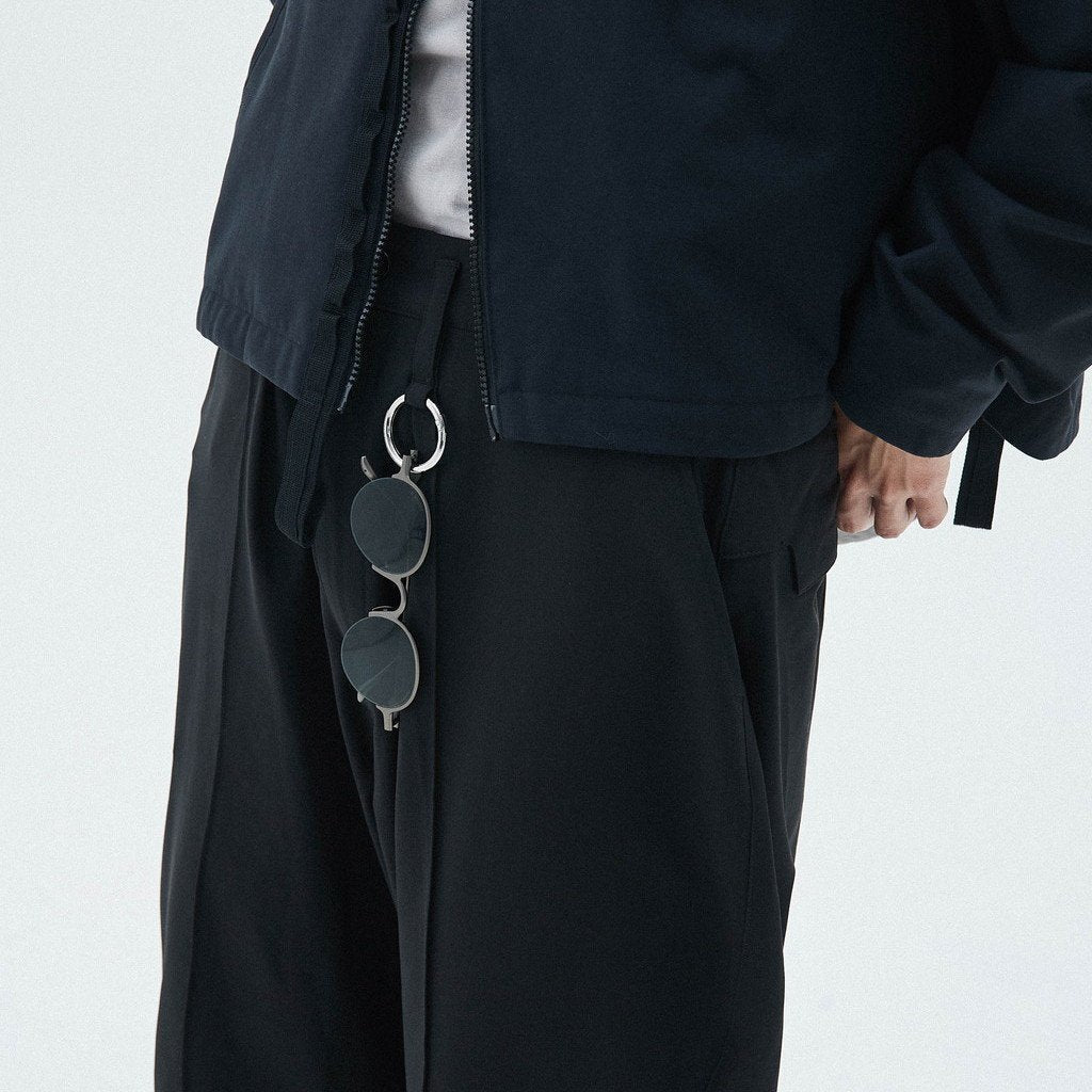 「KM-01」 REGULAR-FIT TAILORED TROUSERS #BLACK [GOOPI-23SS-FEB-02]