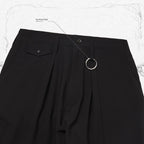 「KM-01」 REGULAR-FIT TAILORED TROUSERS #BLACK [GOOPI-23SS-FEB-02]