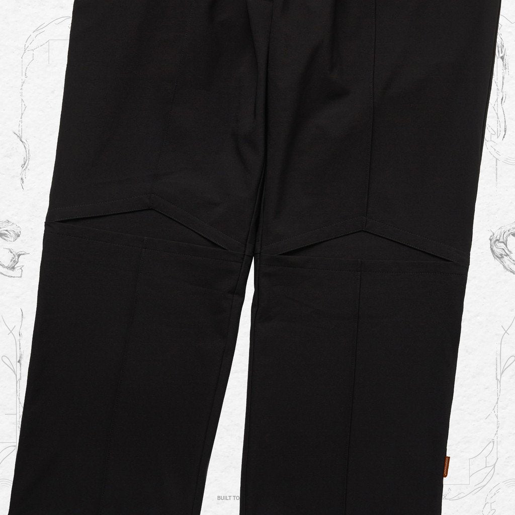 「KM-01」 REGULAR-FIT TAILORED TROUSERS #BLACK [GOOPI-23SS-FEB-02]