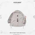 LWN-03 「ZYSTEM」 GRAPHIC WIDE CREWNECK #TECH-GRAY [GOOPI-23SS-FEB-01]