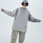 LWN-03 "ZYSTEM" GRAPHIC WIDE CREWNECK #TECH-GRAY [GOOPI-23SS-FEB-01]