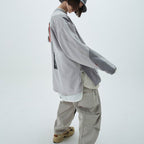 LWN-03 "ZYSTEM" GRAPHIC WIDE CREWNECK #TECH-GRAY [GOOPI-23SS-FEB-01]