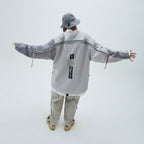 LWN-03 "ZYSTEM" GRAPHIC WIDE CREWNECK #TECH-GRAY [GOOPI-23SS-FEB-01]