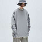 LWN-03 "ZYSTEM" GRAPHIC WIDE CREWNECK #TECH-GRAY [GOOPI-23SS-FEB-01]
