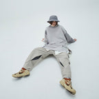 LWN-03 "ZYSTEM" GRAPHIC WIDE CREWNECK #TECH-GRAY [GOOPI-23SS-FEB-01]