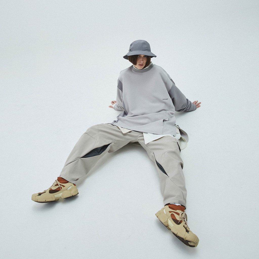 LWN-03 "ZYSTEM" GRAPHIC WIDE CREWNECK #TECH-GRAY [GOOPI-23SS-FEB-01]