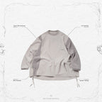 LWN-03 "ZYSTEM" GRAPHIC WIDE CREWNECK #TECH-GRAY [GOOPI-23SS-FEB-01]