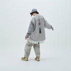 LWN-03 "ZYSTEM" GRAPHIC WIDE CREWNECK #TECH-GRAY [GOOPI-23SS-FEB-01]