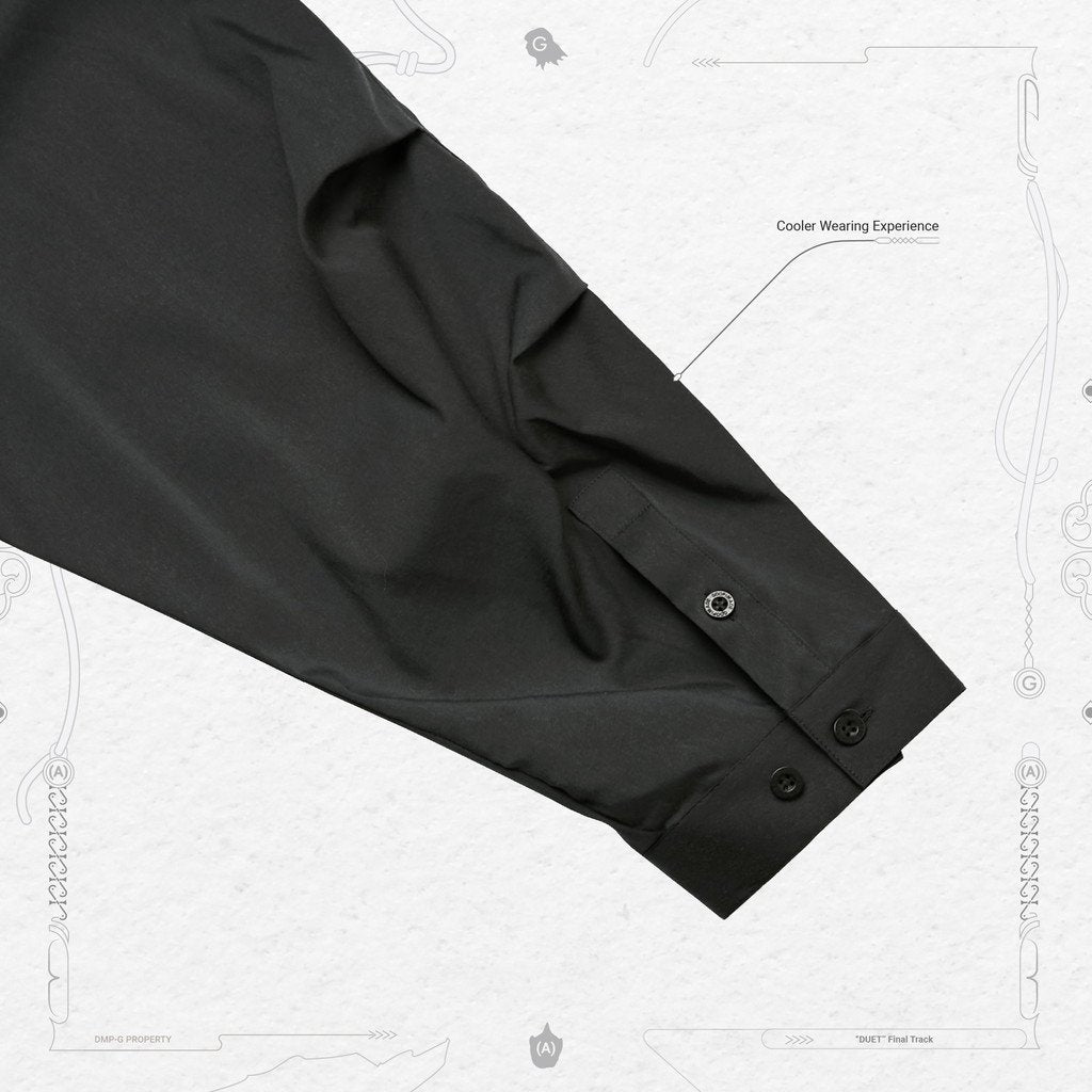 Acrypsis | A 09G - "DUET" VARIABLE-ZIP SHIRT #BLACK [GOOPI-23SS-MAR-01]