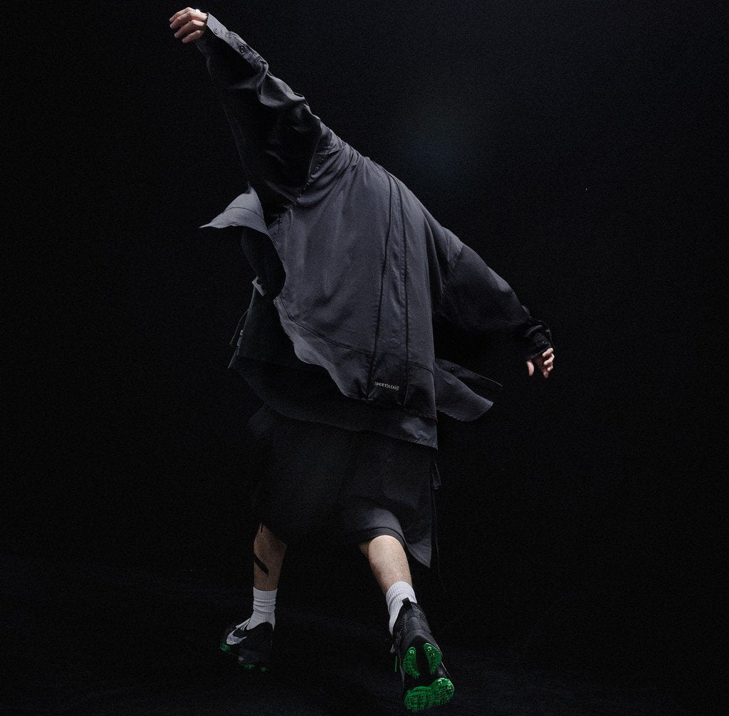 Acrypsis | A 09G - "DUET" VARIABLE-ZIP SHIRT #BLACK [GOOPI-23SS-MAR-01]