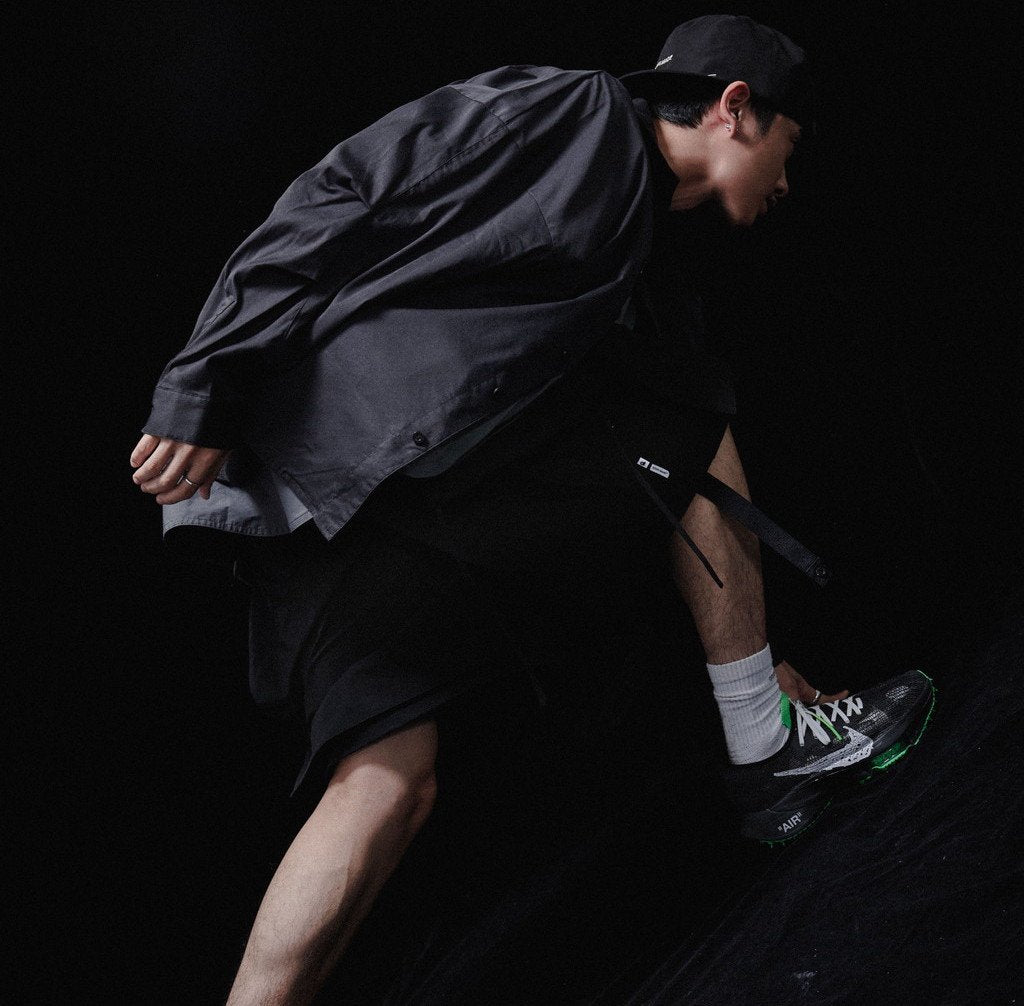 Acrypsis | A 09G - "DUET" VARIABLE-ZIP SHIRT #BLACK [GOOPI-23SS-MAR-01]