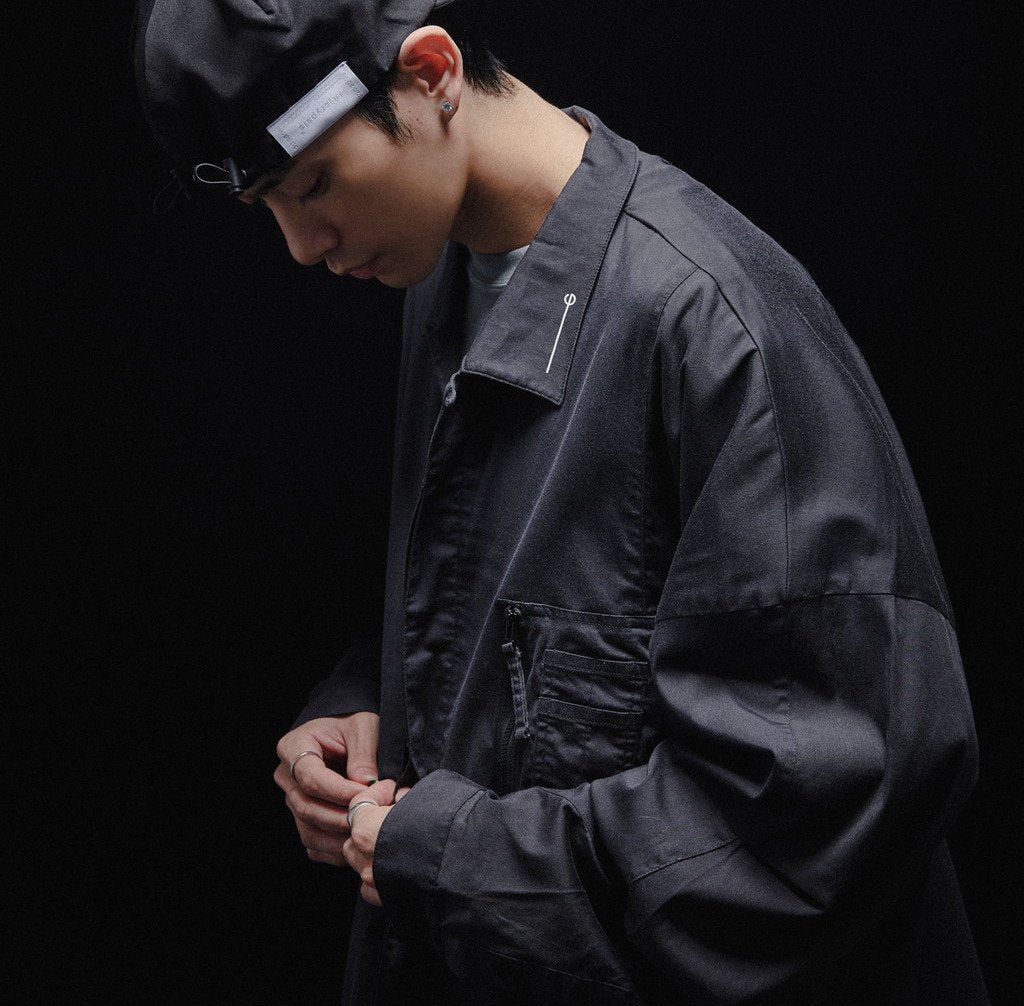 Acrypsis | A 09G - "DUET" VARIABLE-ZIP SHIRT #BLACK [GOOPI-23SS-MAR-01]