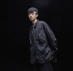 Acrypsis | A 09G - "DUET" VARIABLE-ZIP SHIRT #BLACK [GOOPI-23SS-MAR-01]