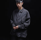 Acrypsis | A 09G - "DUET" VARIABLE-ZIP SHIRT #BLACK [GOOPI-23SS-MAR-01]