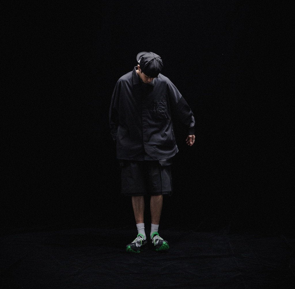 Acrypsis | A 09G - "DUET" VARIABLE-ZIP SHIRT #BLACK [GOOPI-23SS-MAR-01]