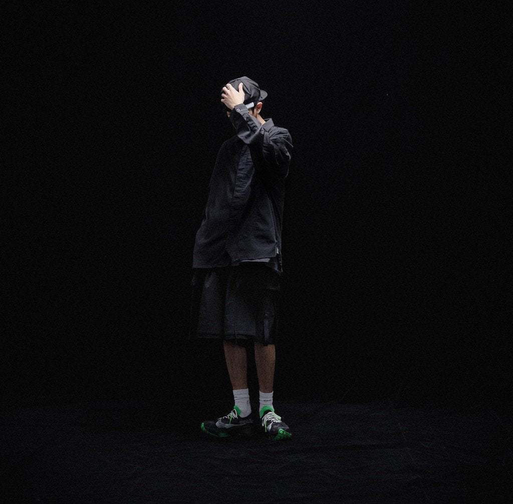 Acrypsis | A 09G - "DUET" VARIABLE-ZIP SHIRT #BLACK [GOOPI-23SS-MAR-01]