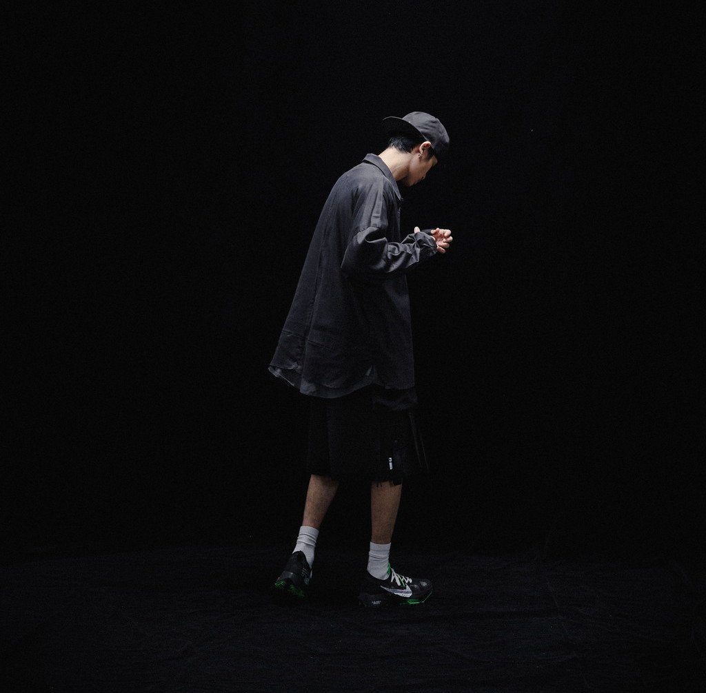 Acrypsis | A 09G - "DUET" VARIABLE-ZIP SHIRT #BLACK [GOOPI-23SS-MAR-01]