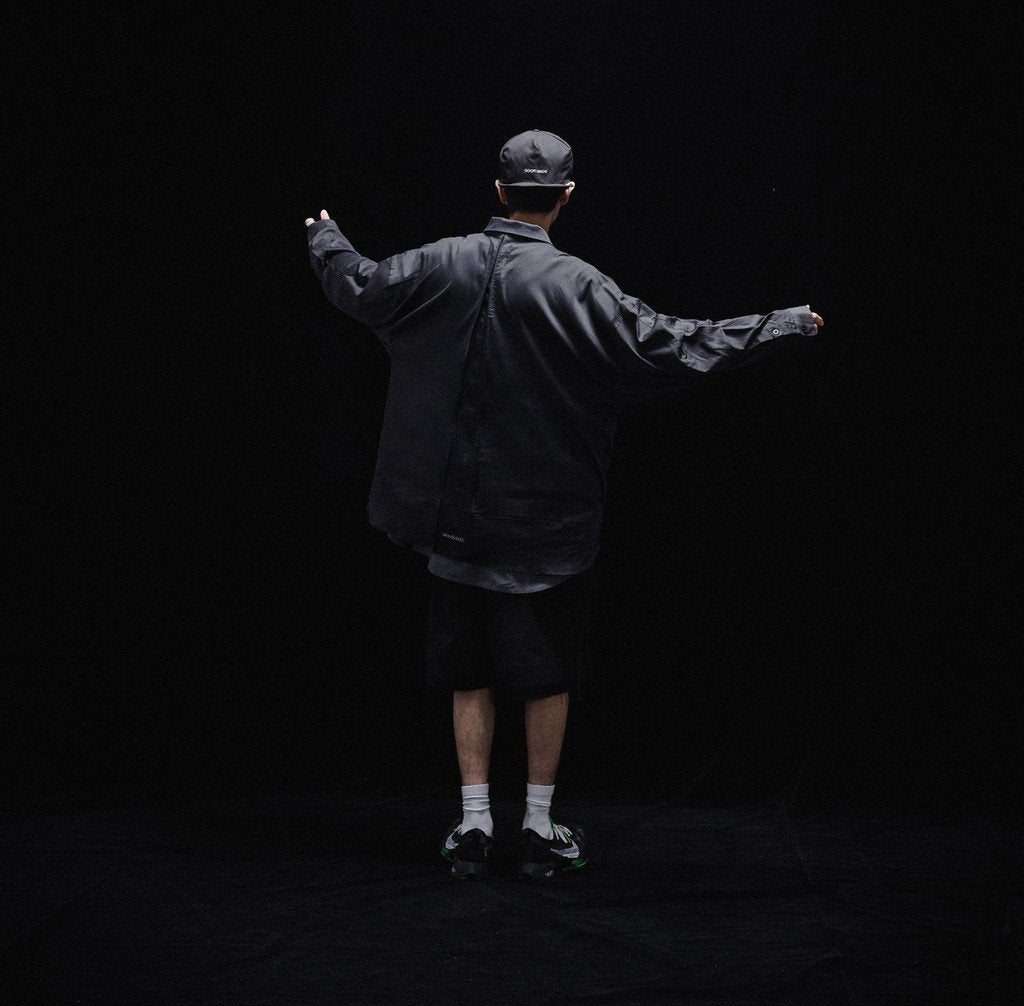 Acrypsis | A 09G - "DUET" VARIABLE-ZIP SHIRT #BLACK [GOOPI-23SS-MAR-01]