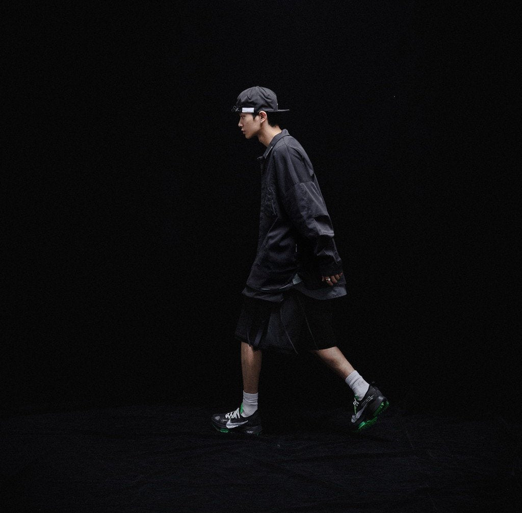 Acrypsis | A 09G - "DUET" VARIABLE-ZIP SHIRT #BLACK [GOOPI-23SS-MAR-01]