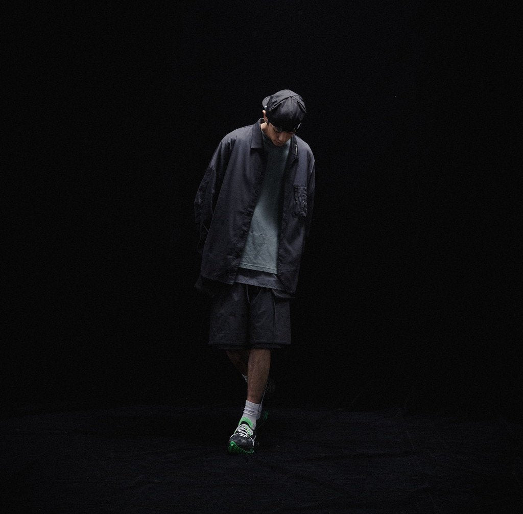 Acrypsis | A 09G - "DUET" VARIABLE-ZIP SHIRT #BLACK [GOOPI-23SS-MAR-01]