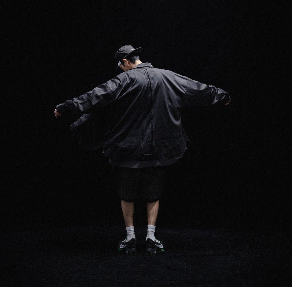 Acrypsis | A 09G - "DUET" VARIABLE-ZIP SHIRT #BLACK [GOOPI-23SS-MAR-01]