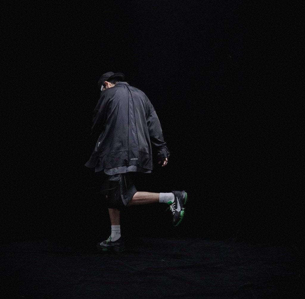 Acrypsis | A 09G - "DUET" VARIABLE-ZIP SHIRT #BLACK [GOOPI-23SS-MAR-01]