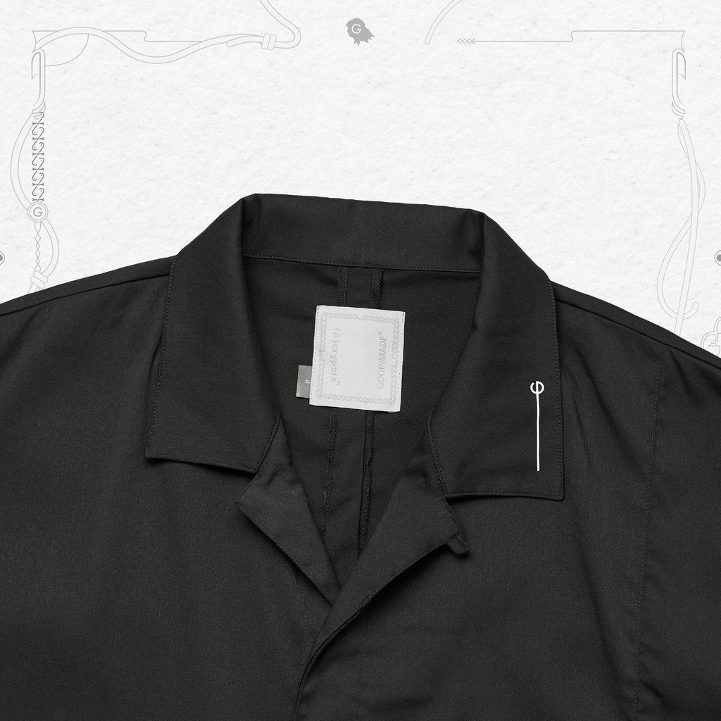 Acrypsis | A 09G - "DUET" VARIABLE-ZIP SHIRT #BLACK [GOOPI-23SS-MAR-01]