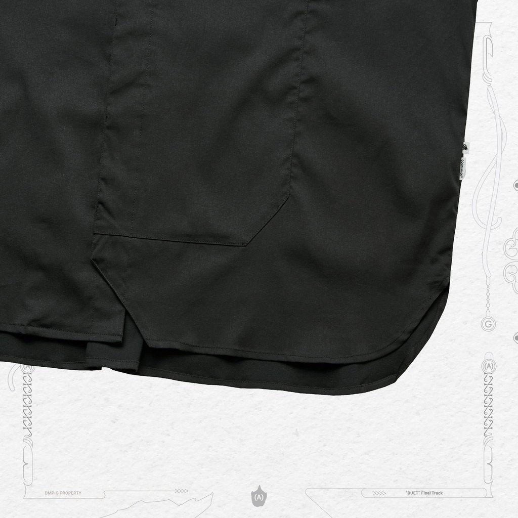Acrypsis | A 09G - "DUET" VARIABLE-ZIP SHIRT #BLACK [GOOPI-23SS-MAR-01]
