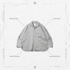 Acrypsis | A 09G - 「DUET」 VARIABLE-ZIP SHIRT #TECH-GRAY [GOOPI-23SS-MAR-01]