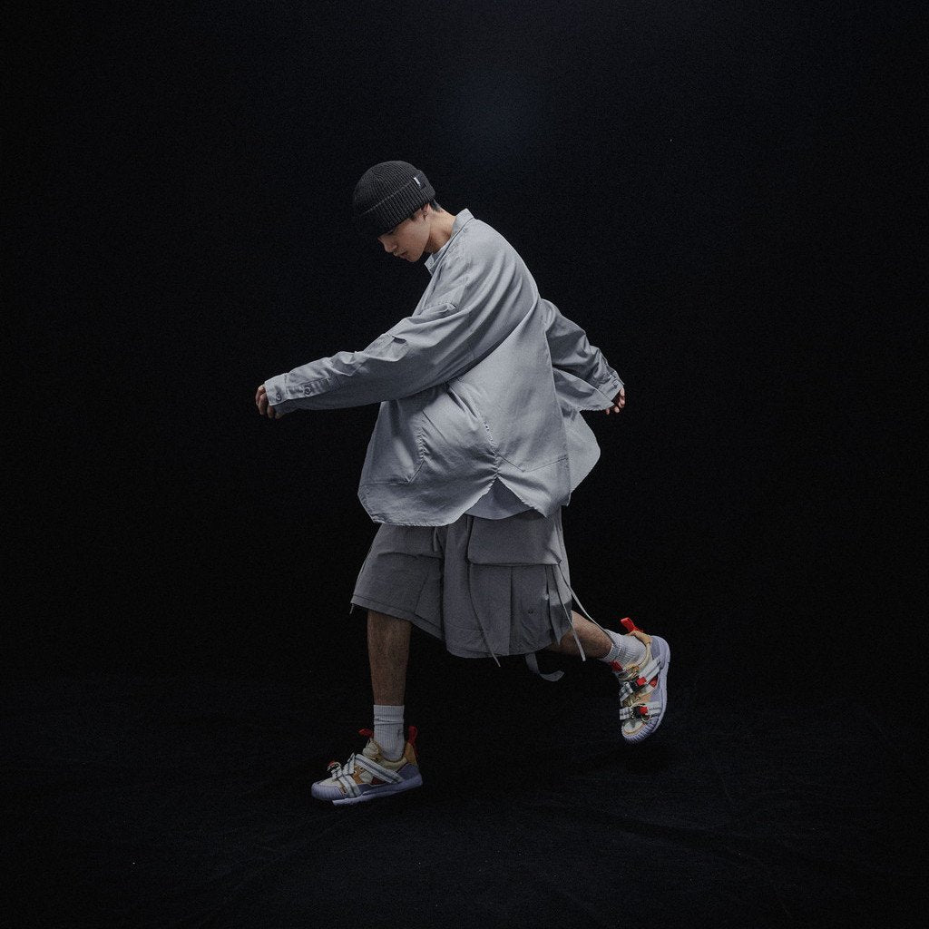 Acrypsis | A 09G - 「DUET」 VARIABLE-ZIP SHIRT #TECH-GRAY [GOOPI-23SS-MAR-01]