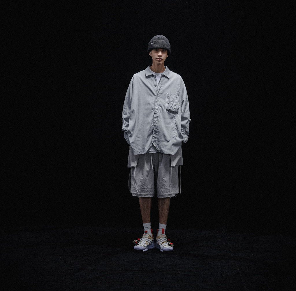 Acrypsis | A 09G - 「DUET」 VARIABLE-ZIP SHIRT #TECH-GRAY [GOOPI-23SS-MAR-01]