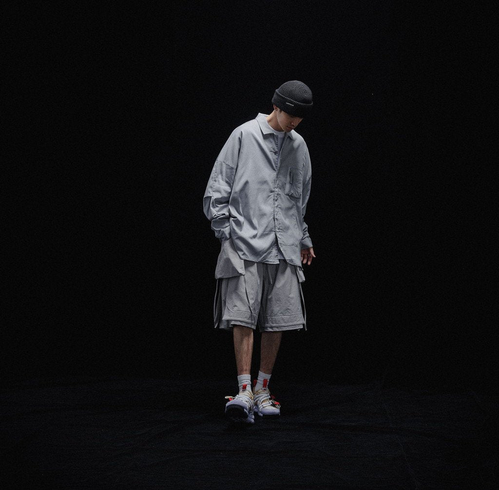 Acrypsis | A 09G - 「DUET」 VARIABLE-ZIP SHIRT #TECH-GRAY [GOOPI-23SS-MAR-01]