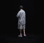 Acrypsis | A 09G - 「DUET」 VARIABLE-ZIP SHIRT #TECH-GRAY [GOOPI-23SS-MAR-01]