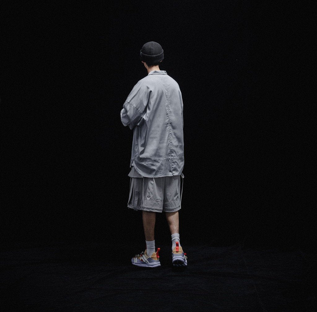 Acrypsis | A 09G - 「DUET」 VARIABLE-ZIP SHIRT #TECH-GRAY [GOOPI-23SS-MAR-01]