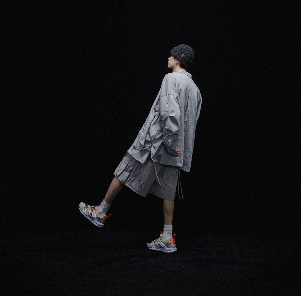 Acrypsis | A 09G - 「DUET」 VARIABLE-ZIP SHIRT #TECH-GRAY [GOOPI-23SS-MAR-01]