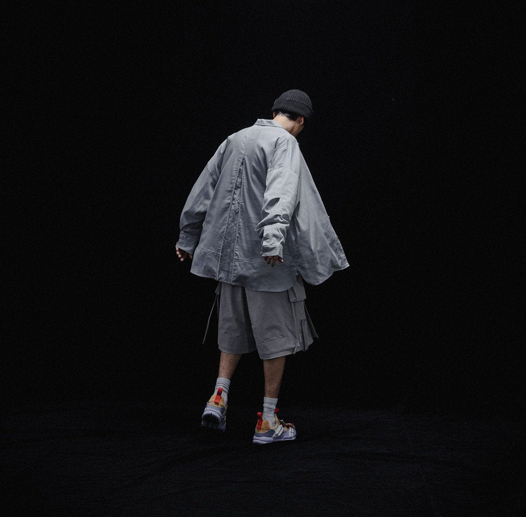 Acrypsis | A 09G - 「DUET」 VARIABLE-ZIP SHIRT #TECH-GRAY [GOOPI-23SS-MAR-01]