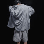 Acrypsis | A 09G - 「DUET」 VARIABLE-ZIP SHIRT #TECH-GRAY [GOOPI-23SS-MAR-01]