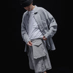 Acrypsis | A 09G - 「DUET」 VARIABLE-ZIP SHIRT #TECH-GRAY [GOOPI-23SS-MAR-01]